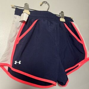 Under Armour Navy and Pink Athletic Shorts